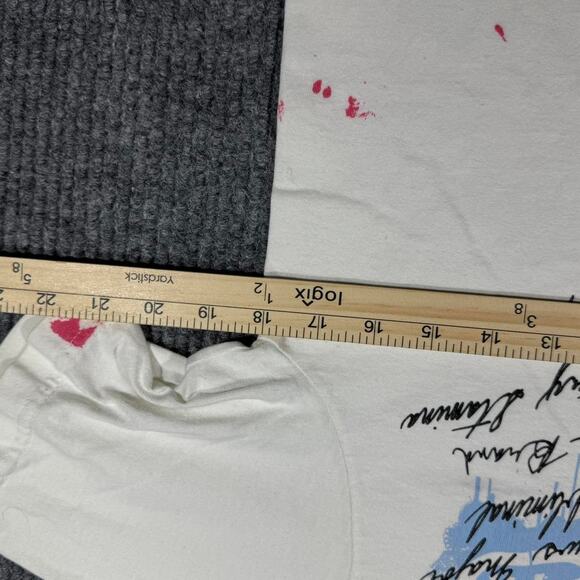 Ecko Unltd T-Shirt Youth Medium White Grunge Baggy Hip-Hop Skater 2000s - Picture 7 of 8